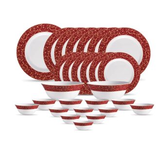 Laopala Diva Sovrana Dinner Set Print 27 PCs – Opalware