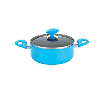 Nolta Colour Series Biriyani Pot 24 CM, 5 Ltr – Nonstick – Induction Base