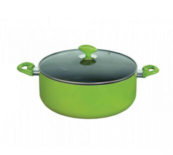 Nolta Colour Series Biriyani Pot 32 CM, 10 Ltr – Nonstick – Induction Base