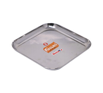 Kissan  Square China Plate No 8 – Stainless Steel