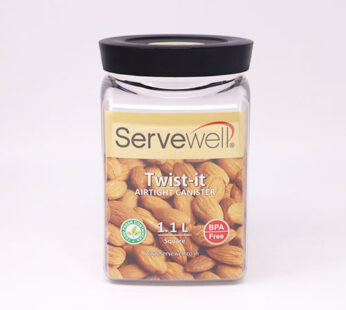 Servewell Twist-it TI 104 Square Canister 1.1Ltr