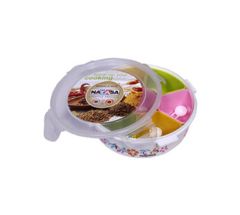 Nayasa Spicy Print Round Masala Box