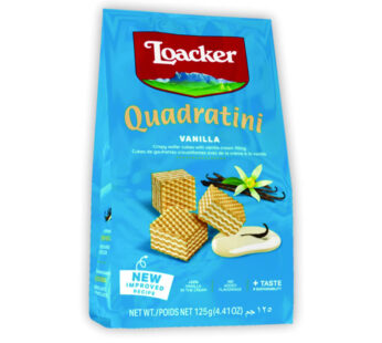 Loacker Quadratini Vanilla  Wafer Cubes 125 Gm