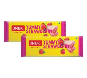 Unibic Strawberry Waffer  2 x 75 Gm (150 Gm)