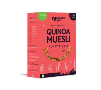Nourish You Quinoa Muesli Honey & Nuts 375 Gm