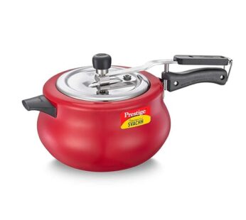Prestige Nakshatra Duo Plus Svachh Hard Anodised Aluminium Pressure Cooker 5Ltr