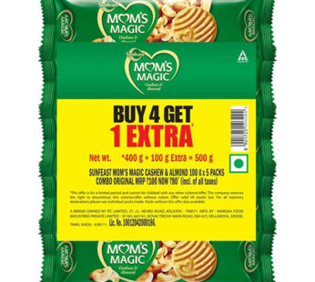 Moms Magic Cookies Cashew & Almond 5*116.8 Gm