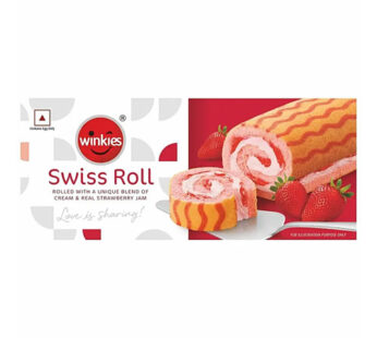 Winkies Cakes Swiss Roll Strawberry 165 Gm