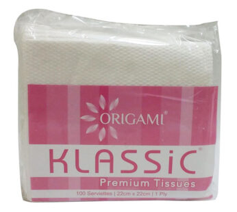 Origami Tissue Klassic Premium 22*22 Cm 100 Nos