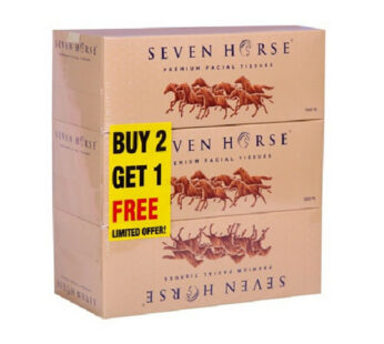 Seven Horse Tissue Box 2 Ply 3*150 Nos