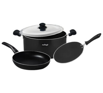 Nolta BFM Biriyani Pot + Frypan + Multi Tawa 3Pc Set
