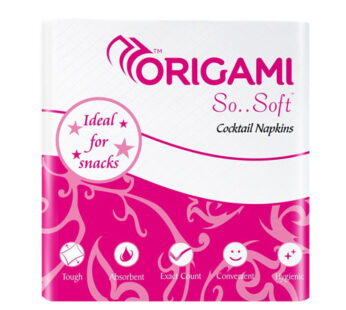 Origami Tissue Cocktail Napkins 1 Ply 100 Pieces