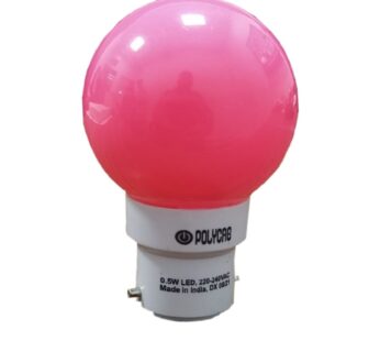 Polycab LED Bulb Pink 0.5 Watts