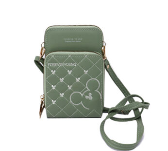 Viam Ladies Wallet –  Zipper Closure –  Cross Body Strap