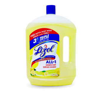 Lizol Disinfectant Surface & Floor Cleaner Liquid, Citrus Fragrance – 2 Ltr