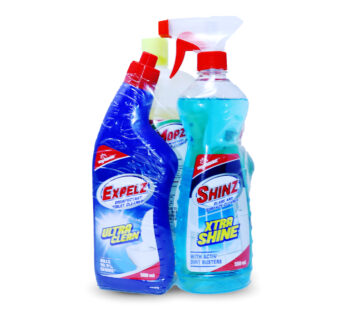 Mopz Cleaning Combo 4 In 1 – Toilet Cleaner , Surface Cleaner, Dishwash