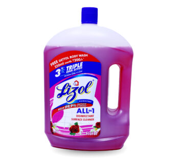 Lizol Floor Cleaner 2 Ltr – Floral Fragrance – Disinfectant Surface Cleaner