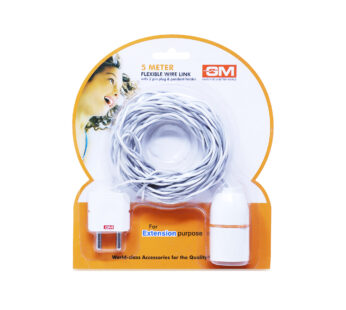 GM Parallel Wire Link 5 Mtr  with 2 Pin Plug & Pendent Holder 6002