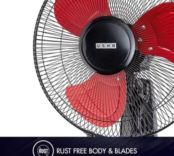 USHA WALL FAN COLOSSUS RED ALUM BLD 400MM