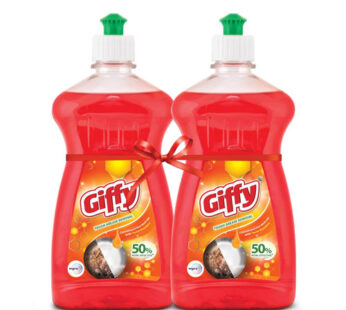 Giffy Dish Wash Liquid Orange 500+500 ML