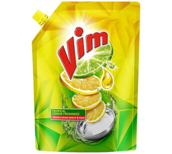 Vim Dish Wash Liquid Tropical Lemon Freshness Pouch 500 ML